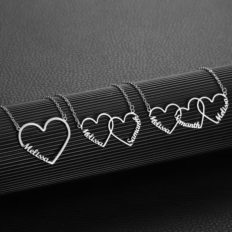 Name Necklace Custom - Personalizowany naszyjnik z imieniem w kształcie