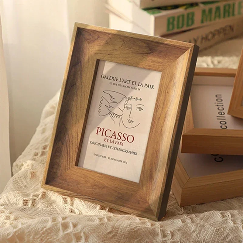Engraved Wood Frame - Drewniana ramka na zdjęcia 5/6/7/8/10 cali