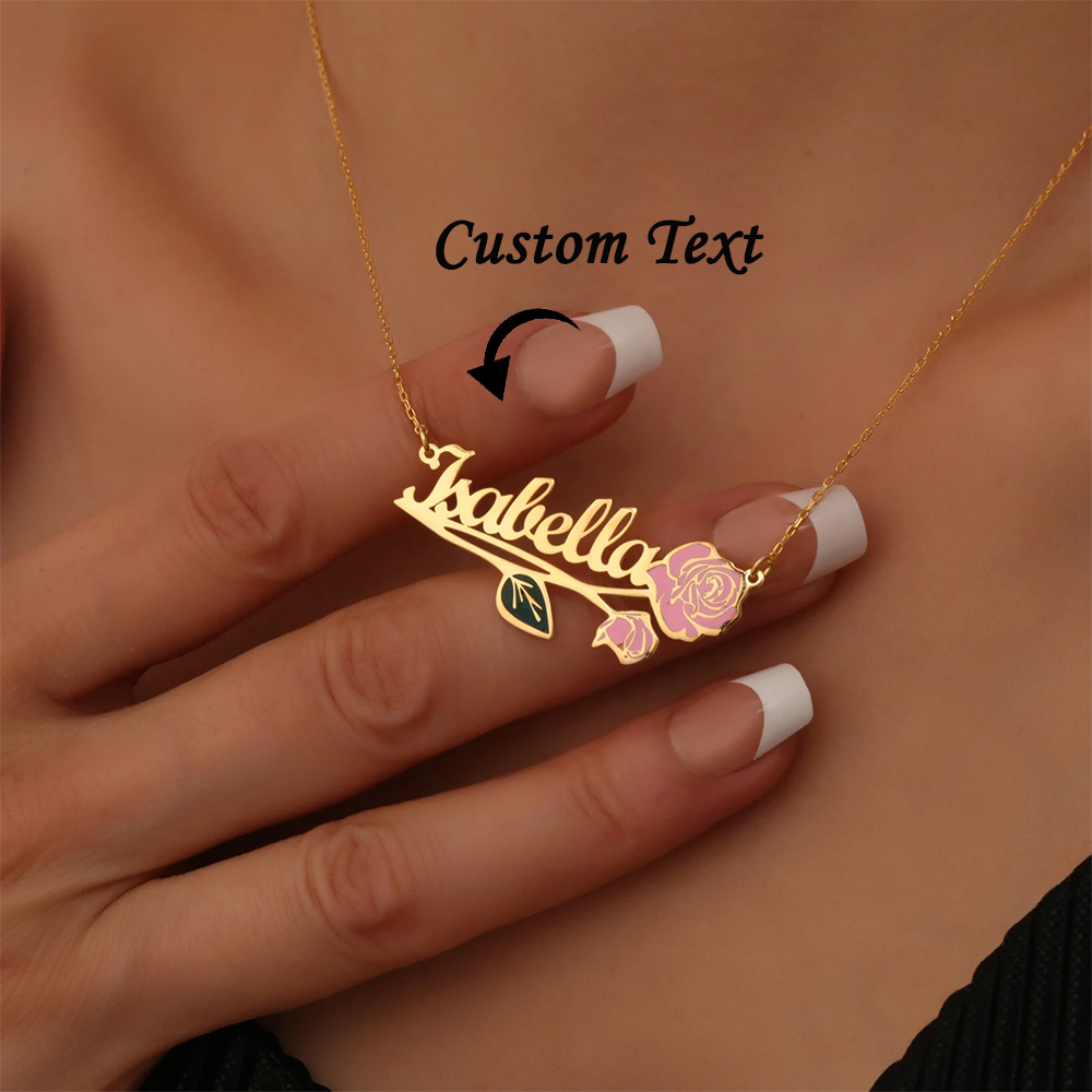 Spersonalizowany, kolorowy nas – Name Necklace Custom recenzja i cena
