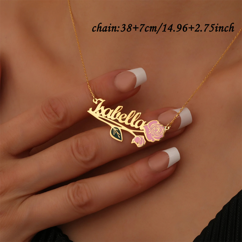 Spersonalizowany, kolorowy nas – Name Necklace Custom recenzja i cena