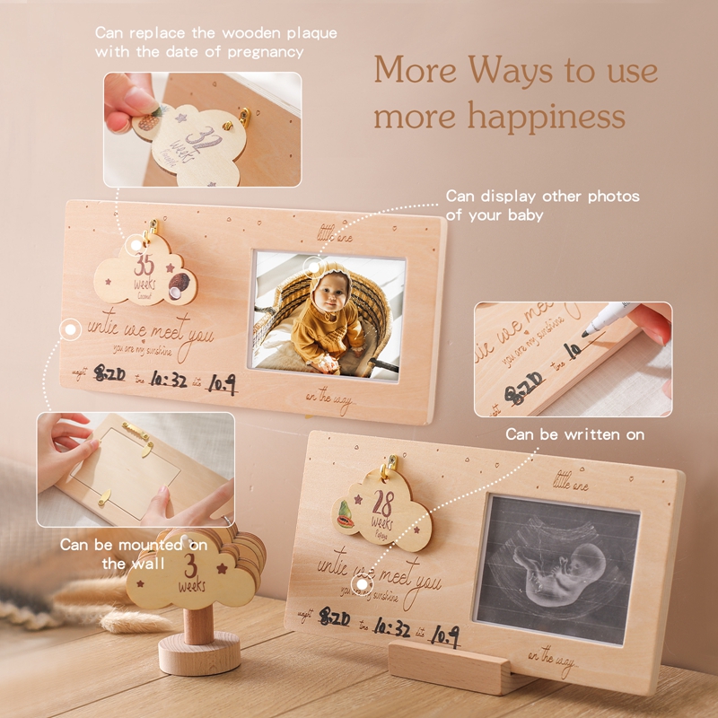 Ramka na zdjęcie ultrasonograf – Engraved Wood Frame recenzja i cena