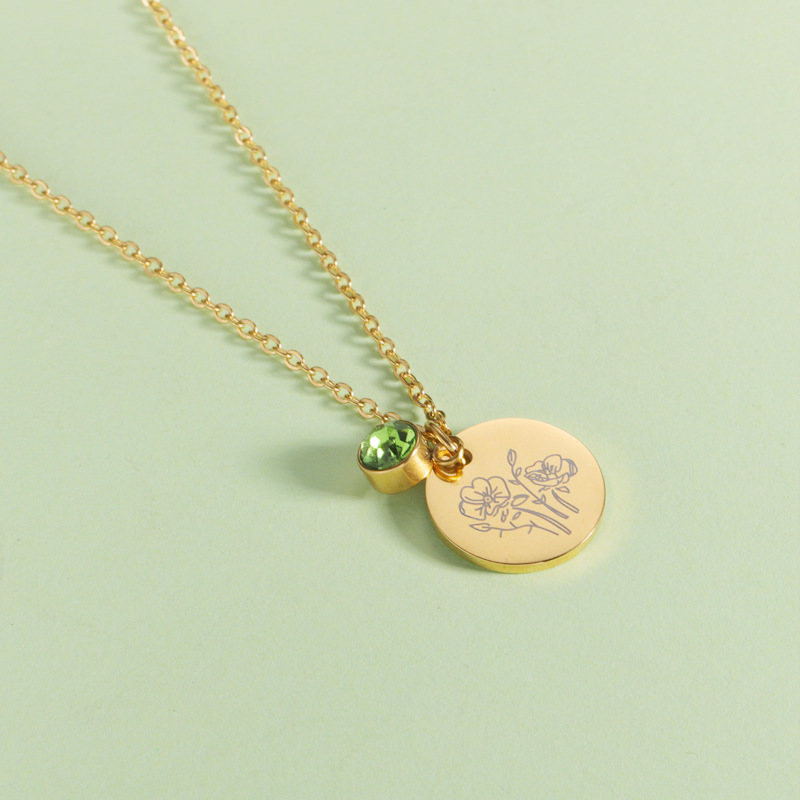 Kryształowy naszyjnik Birthsto – Birth Flower Necklace recenzja i cena