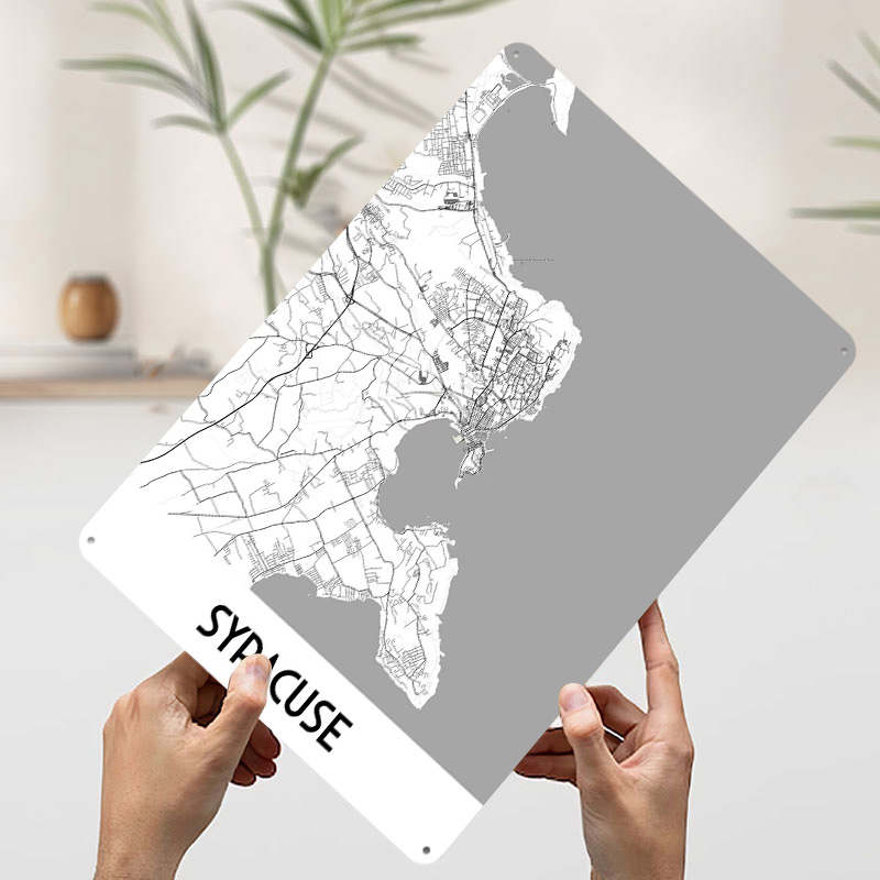 Mapa Syracuse, metalowy plakat – Custom Map Poster recenzja i cena