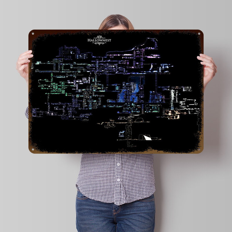 Hollow Knight Mapa Hallownest  – Custom Map Poster recenzja i cena