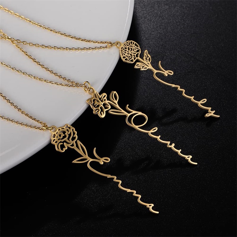 Spersonalizowany naszyjnik z i – Birth Flower Necklace recenzja i cena