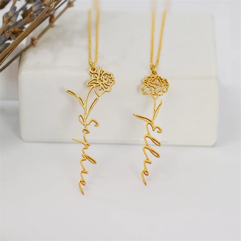 Spersonalizowany naszyjnik z i – Birth Flower Necklace recenzja i cena