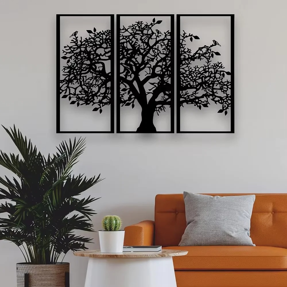 3 szt. Metalowe dekoracje ście – Family Tree Print recenzja i cena
