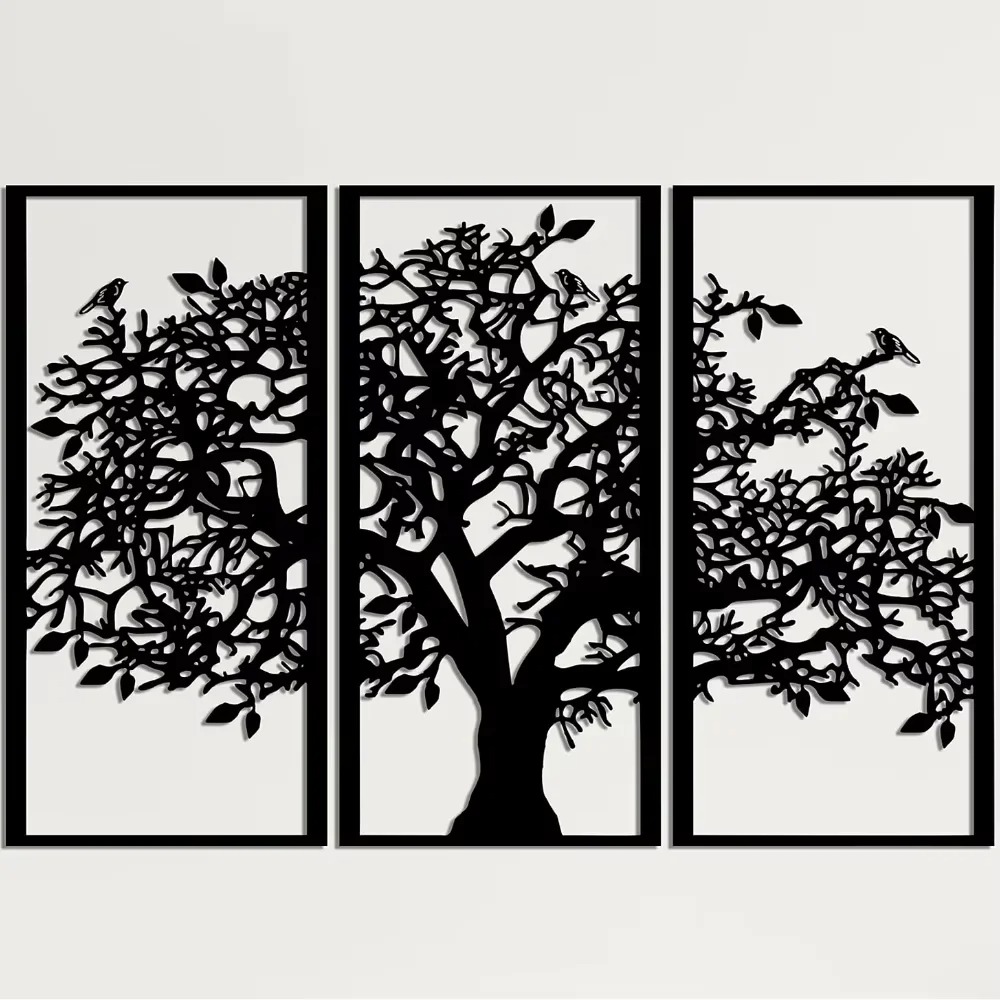 3 szt. Metalowe dekoracje ście – Family Tree Print recenzja i cena