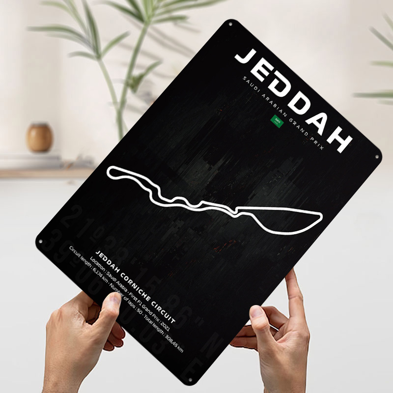 Mapa toru Jeddah, plakat, pers – Custom Map Poster recenzja i cena